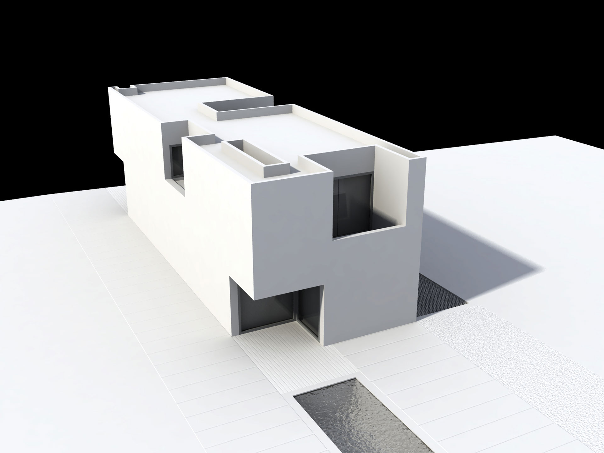 Maqueta vivienda Urbaestilo Petrer aérea
