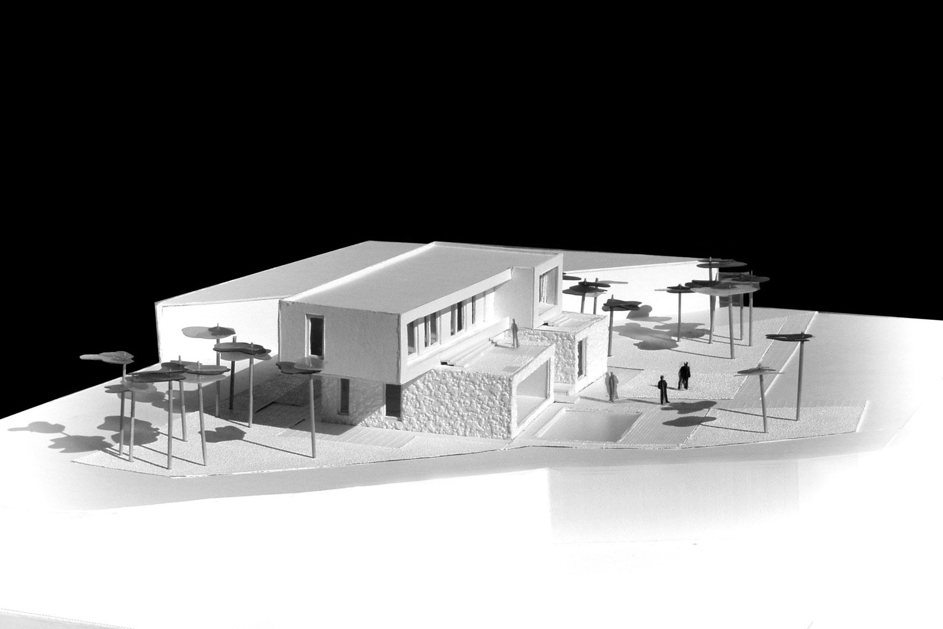 Vivienda unifamiliar Aigües maqueta general