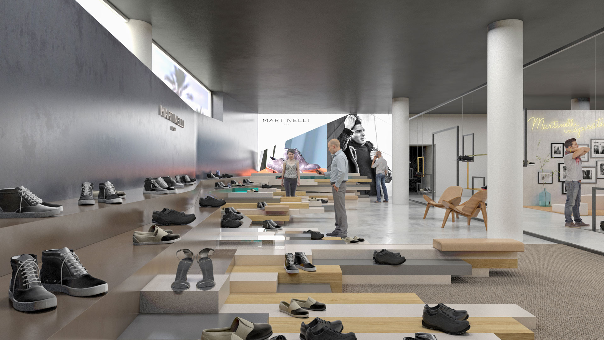 Espacio Martinelli — Diseño de tienda de calzado